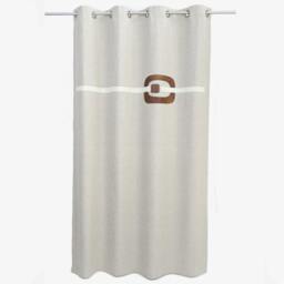 Bedroom Modern Curtains - Mid Century Beige Brown Cream Geometric Unique Custom Made Living Room Drapes, Contemporary 60's Window Panels - thumbnail 3