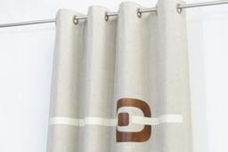 Bedroom Modern Curtains - Mid Century Beige Brown Cream Geometric Unique Custom Made Living Room Drapes, Contemporary 60's Window Panels