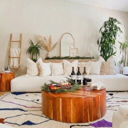 Minimalist Line Moroccan Rug, Cream Abstract Berber Carpet, Handmade Shag Large Area Scandi Modern Wool Rug - thumbnail 3