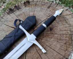 Handmade Medieval Sword, Long Viking Longford Sword With Scabbard, Anniversary Birthday Gift, Wall Hanging - thumbnail 1