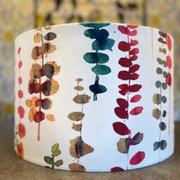 Santa Maria, Rumba, Teal, Orange, Blue Green Drum Lampshade/Pendant Shade - thumbnail 2