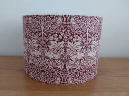 William Morris Lampshade Handmade With Brer Brother Rabbit Red Fabric