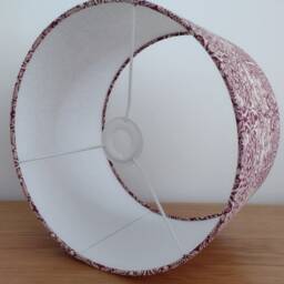 William Morris Lampshade Handmade With Brer Brother Rabbit Red Fabric - thumbnail 3
