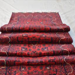 Handmade Wool Bokhara Runner Afghan Oriental Hallway Rug - 15.9x2.7 Ft - thumbnail 2