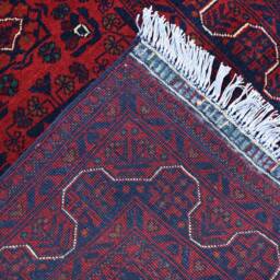 Handmade Wool Bokhara Runner Afghan Oriental Hallway Rug - 15.9x2.7 Ft - thumbnail 4