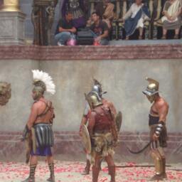 Bronze Finish Gladiator Helmet Roman Costume, Larp, Burning Man - thumbnail 4