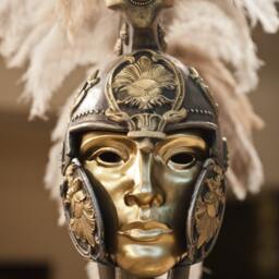 Bronze Finish Gladiator Helmet Roman Costume, Larp, Burning Man - thumbnail 3