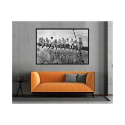 Art Prints On Poster Or Framed Canvas Lunch Atop A Skyscraper - Coolart Contemporary - thumbnail 2