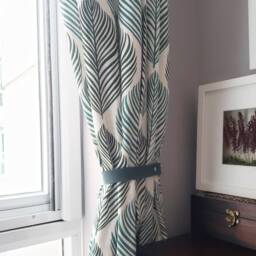 Leather Curtain Tie Backs, Ties, Tieback Window Treatment Mcm Scandi Hardware Shower - thumbnail 3