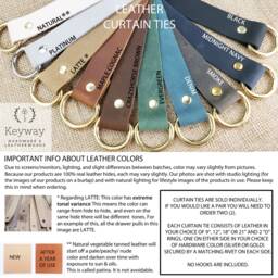 Leather Curtain Tie Backs, Ties, Tieback Window Treatment Mcm Scandi Hardware Shower - thumbnail 4
