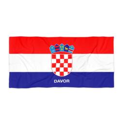 Croatia Beach Towel, Flag Towel, Of Croatia, Beach Country Gift, Tovel, Gift - thumbnail 2
