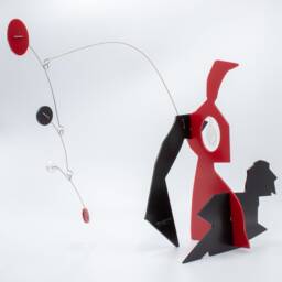 Kineticats Abstract Rabbit Stabile Modern Art Sculpture, Limited Edition