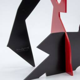 Kineticats Abstract Rabbit Stabile Modern Art Sculpture, Limited Edition - thumbnail 2