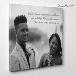 Picture On Canvas. Gift For Wife/Husband.personalized Canvas Picture With Word.wall Decor.art/Collectibles. Prom/Anniversary Gift - thumbnail 2