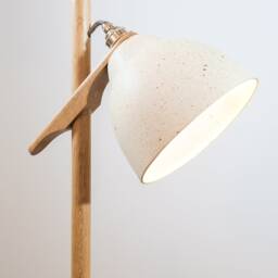 Element Floor Lamp in Solid Oak Wood & Ceramic - thumbnail 3