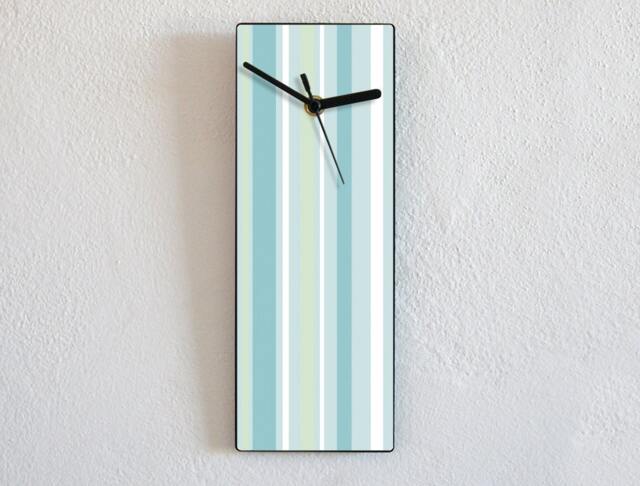 Blue Lines Pattern - Wall Clock - image 1