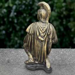 Stone Warrior Statue Concrete Soldier Sculpture Outdoor Medieval Ornament Handmade Art Front Door Decoration Lover Gift - thumbnail 4