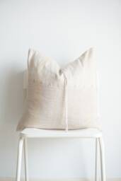 Tribal Hemp Striped Hand Woven Natural Dye Color Pillow Cover - thumbnail 1