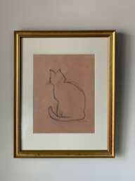 Cat Sketch 1 Art Print, Wall Art, Home Decor, Cat Sketch - thumbnail 1