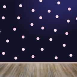 Pink Watercolor Polka Dot Wall Stickers - Kids Nursery Decor - Pack Of 40 - thumbnail 3