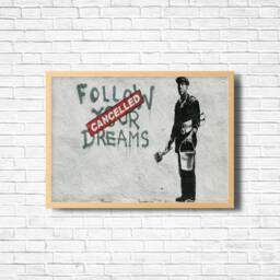 Banksy Cancelled Dreams Print Urban Graffiti Wall Art - thumbnail 2