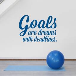 Goals, Gym, Gym Wall Decal, Art, Decor, Decals, Stickers, Fitness - Skugoals - thumbnail 2