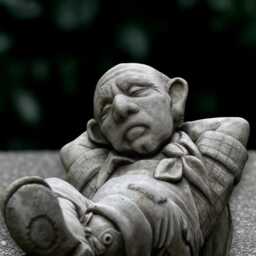 Relaxing Farmer With Cider Statue Concrete Man Sculpture Outdoor Person Ornament Front Door Decoration Handmade Lover Gift Lawn Decor - thumbnail 2