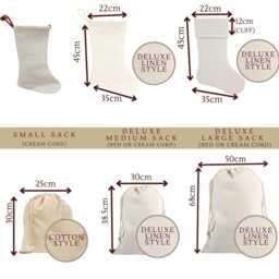 Personalised Christmas Stockings & Santa Sacks - Custom Name Xmas Stockings, Family Matching Gift Bags, Holiday Fireplace Decor - thumbnail 4