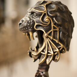 Lion Gladiator Mask Animal Masquerade Helmet, Larp Costume - thumbnail 2