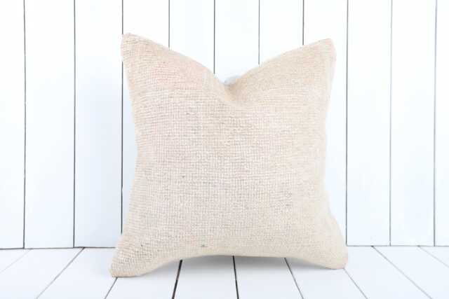 Turkish Kilim Pillow Cover - 18x18 Inch Vintage Anatolian Home Decor - image 1