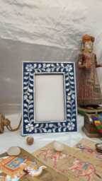 Mother Of Pearl Inlay Photo Frame Handcrafted 8x10 Picture Frame - thumbnail 1