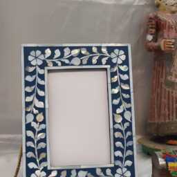 Mother Of Pearl Inlay Photo Frame Handcrafted 8x10 Picture Frame - thumbnail 3
