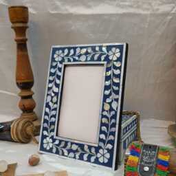 Mother Of Pearl Inlay Photo Frame Handcrafted 8x10 Picture Frame - thumbnail 2