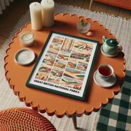 British National Parks Geometric Art Print UK Landscape Poster - thumbnail 2