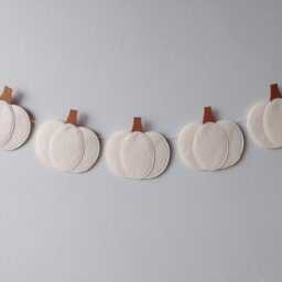 Pumpkin Garland Fall Decor Farmhouse Hanging Wall Thanksgiving Home Halloween - thumbnail 2