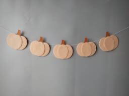 Pumpkin Garland Fall Decor Farmhouse Hanging Wall Thanksgiving Home Halloween - thumbnail 1
