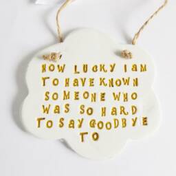 Goodbye Sentiment Quote Plaque Farewell Thoughtful Ornament Meaningful Colleagues Family Friends Leaving Gift - thumbnail 3