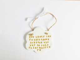 Goodbye Sentiment Quote Plaque Farewell Thoughtful Ornament Meaningful Colleagues Family Friends Leaving Gift - thumbnail 1