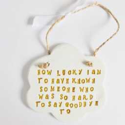 Goodbye Sentiment Quote Plaque Farewell Thoughtful Ornament Meaningful Colleagues Family Friends Leaving Gift - thumbnail 2