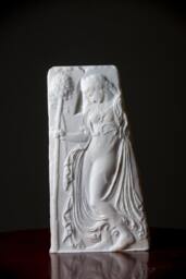 Marble Dancing Maenad Relief Carved Greek Marble Artist Sculpture - thumbnail 1