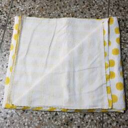 Indian Handmade Polka Dot Print Kantha Quilt , Throw Blanket, Bedspread Bedcover Coverlet Size-Multi - thumbnail 2
