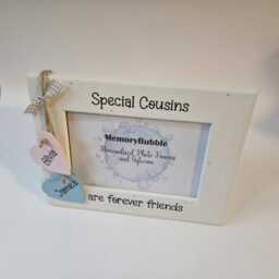 Personalised Picture Photo Frame Family Special Cousins Friends Forever Birthday Gift Keepsake 6x4 - thumbnail 3