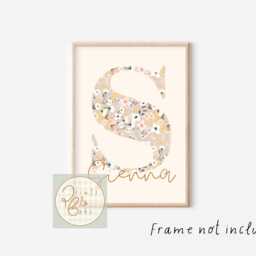 Set Of 3 Pretty Safari Animal Prints With A Pink, Peach & Cream Colour Scheme Perfect For Nursery, Bedroom Or Playroom - Prints Only - thumbnail 3