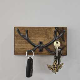 Key Hanger - Stag Antler Hook Cast Iron Hooks - thumbnail 2