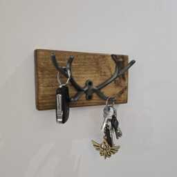 Key Hanger - Stag Antler Hook Cast Iron Hooks - thumbnail 3