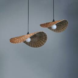 Willow Pendant Lamp Japanese Minimalist Wabi-Sabi Chandelier - thumbnail 3