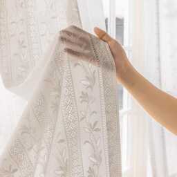 Custom White Voile Sheer Japanese Curtains For Bedroom Living Room