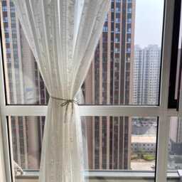 Custom White Voile Sheer Japanese Curtains For Bedroom Living Room - thumbnail 4