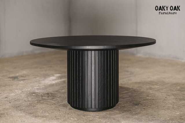 Raw Oak Coffee Table Industrial Style Wooden Table - image 1