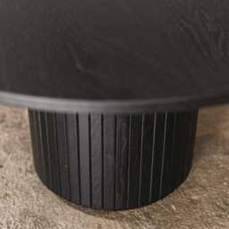 Raw Oak Coffee Table Industrial Style Wooden Table - thumbnail 2
